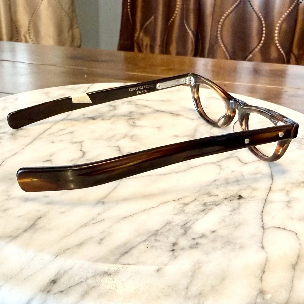 NEW! 50s VTG Templeflex MCM Cat Eye Women Eyeglass Frames Eye Glasses Brown